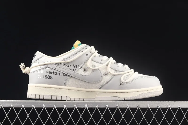 All Categories Nk SB Dunk Series Nk SB Dunk Low Low-top sneakers Pure original version OF x Nk Dunk Low OW Gray SB smashed backboard fashion casual sneakers DM1602-121